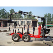 ATV Log Trailer with Crane for Tractor